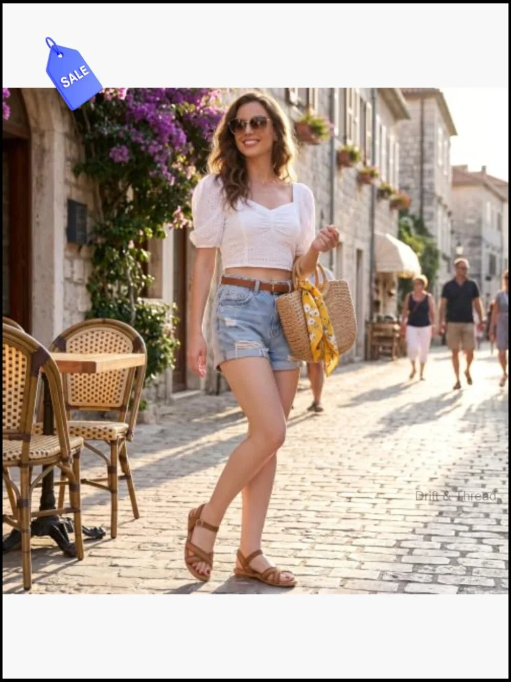 Women's Flat Sandals Breathable Woven Gladiator Memory Foam Comfort